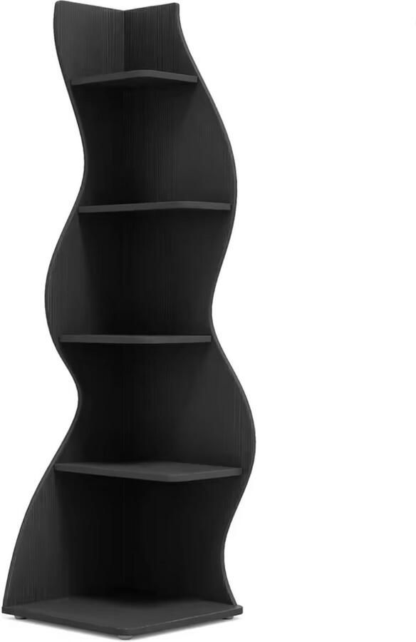 TRIBESIGN [ s] Boekenkast 5 Tier Modern en Stijlvol Opbergrek