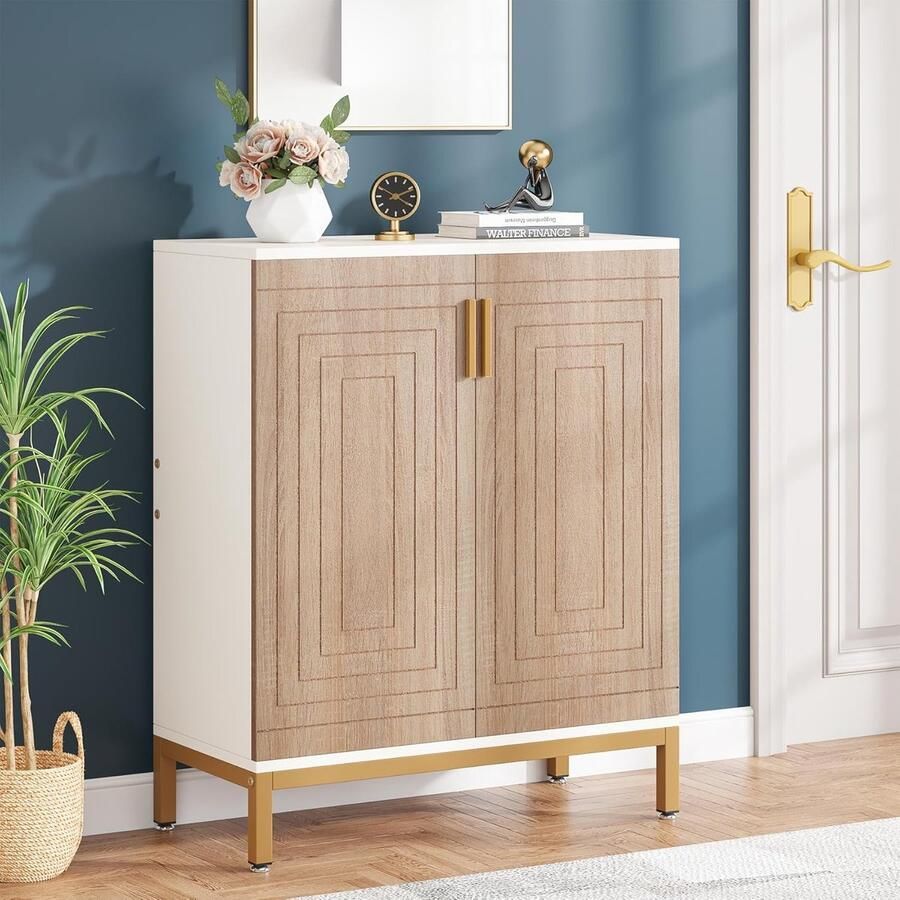 Tribesigns Praktisch Schoenenrek met 6 Niveaus Schoenenkast Schoenenrek Metaal Modern Metaal 80 x 38 x 95cm Wit