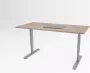 Trifurno Tri-desk Bolt Hoogte instelbaar bureau Aluminium onderstel Robson eiken blad 140 x 80 cm - Thumbnail 1