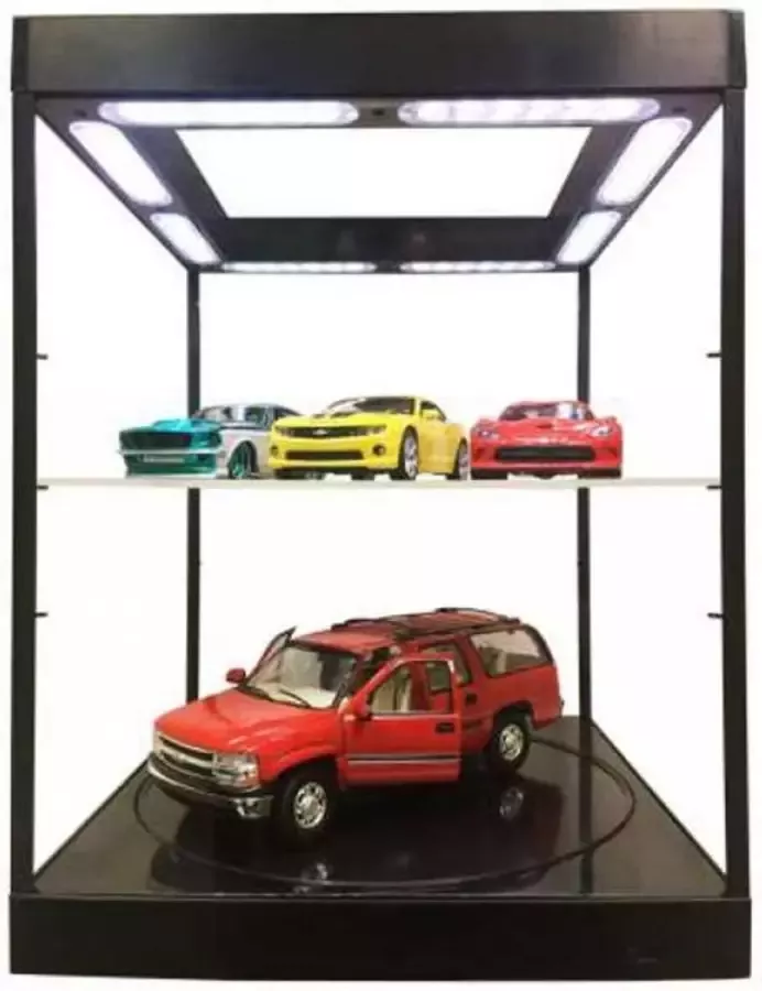 Triple 9 Vitrine 1 18 Draaitafel Hot Toys Action Figure LED Plexiglas Showcase