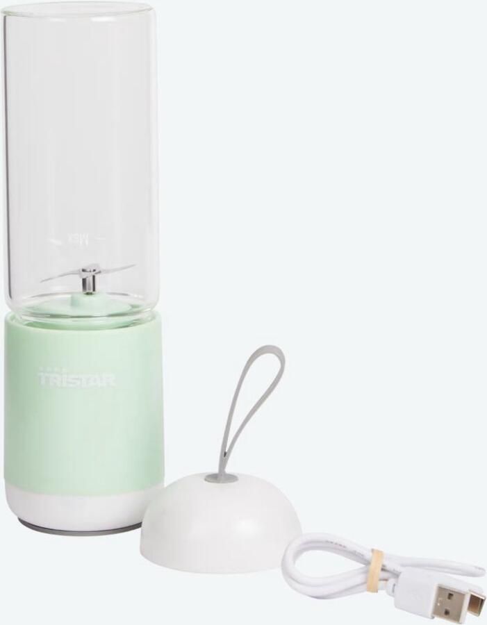 Tristar VERVANGEN draagbare mini blender Smoothie blender Groen 380 ml