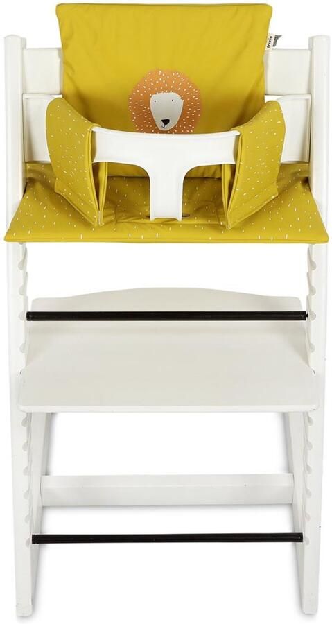 Trixie Afwasbaar Kussen Eetstoel Mr. Lion Makkelijk Afwasbaar Past op Tripp Trapp stoel Kinderstoel Verkleiner Geel