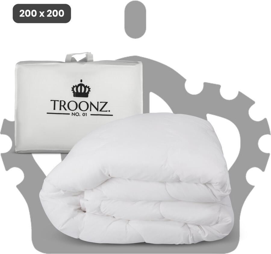 TROONZ Portofino Royal Dekbed 200x200 cm Wit Tweepersoons Hotelkwaliteit Dekbed Zonder Overtrek Zacht & Ademend Comfortabel Dekbed voor Tweepersoonsbed All Season Dekbed - Foto 2