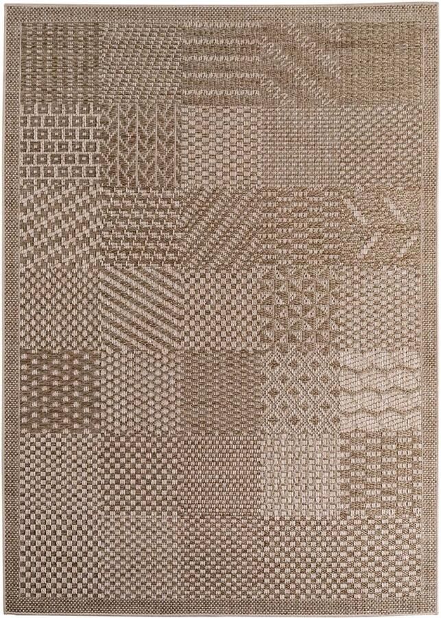 TrueWeave Jute buitenkleed Alvra Tile beige 80x150 cm
