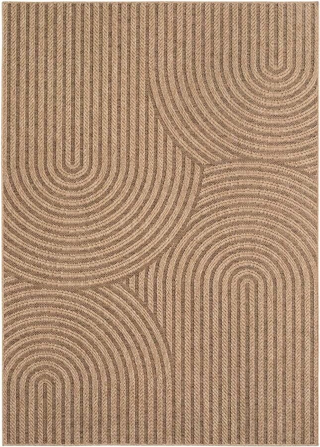 TrueWeave Jute buitenkleed Cana Circo beige 140x200 cm