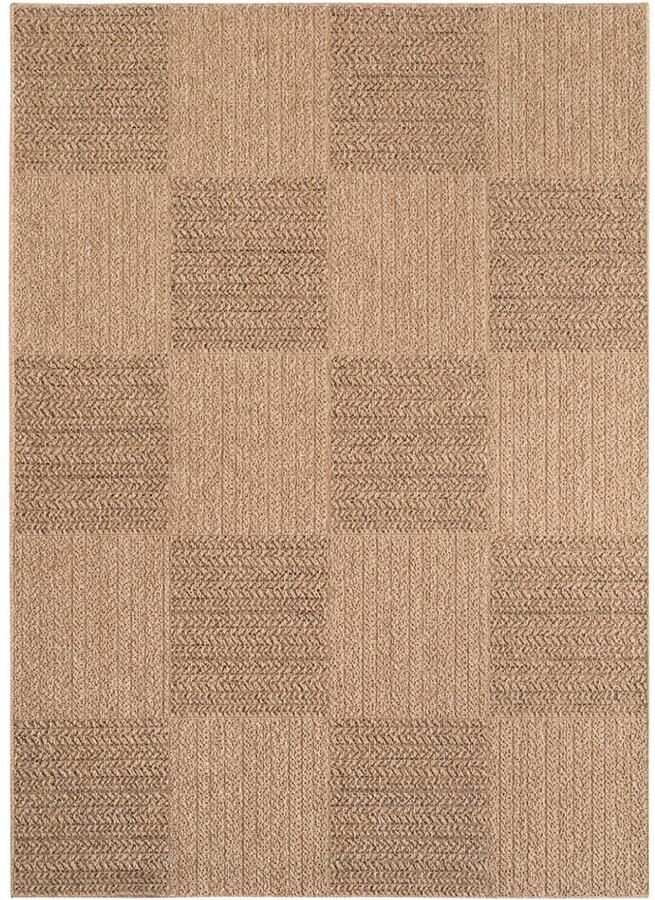 TrueWeave Jute buitenkleed Cana Quadro beige 240x340 cm