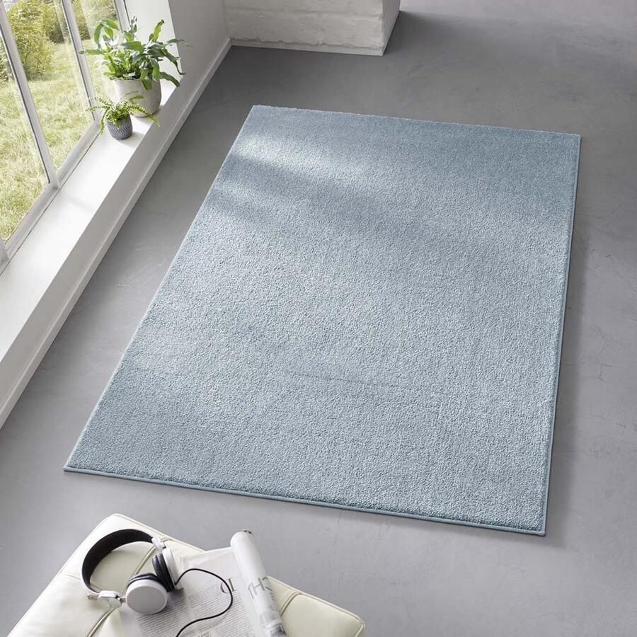 TrueWeave Laagpolig vloerkleed Bliss lichtblauw 80x150 cm
