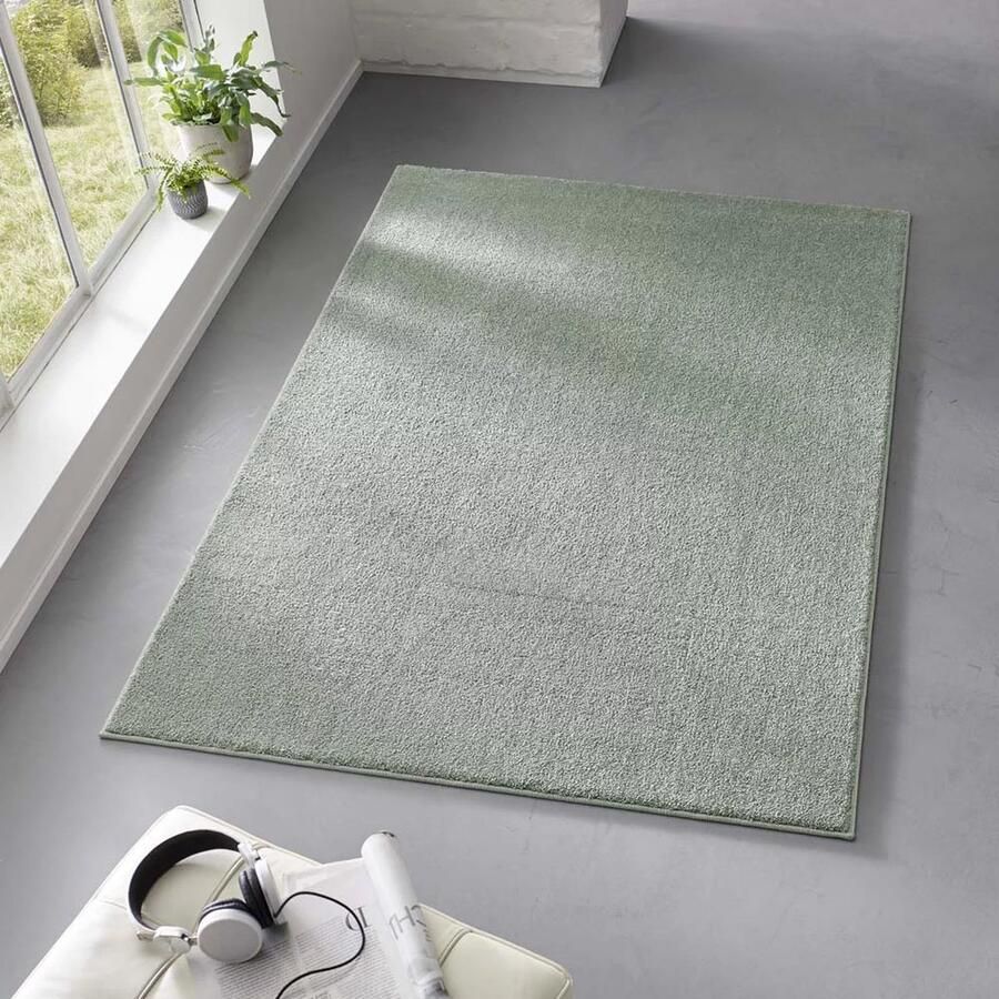 TrueWeave Laagpolig vloerkleed Bliss mintgroen 280x380 cm