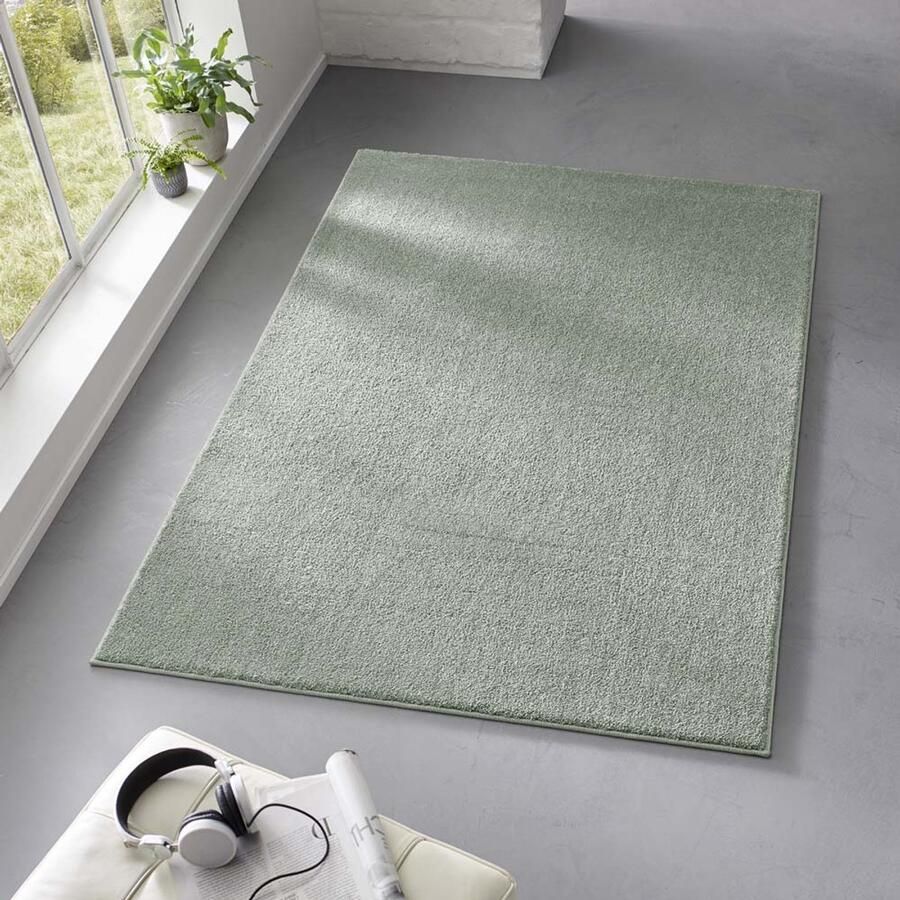 TrueWeave Laagpolig vloerkleed Bliss mintgroen 80x250 cm