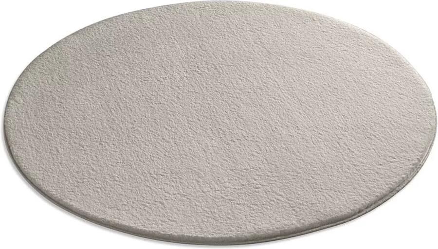 TrueWeave Zacht rond vloerkleed Lior naturel (wasbaar 30°C) 80 cm rond