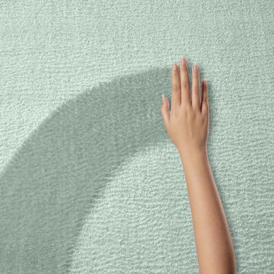 TrueWeave Zacht vloerkleed Lior mintgroen (wasbaar 30°C) 50x80 cm