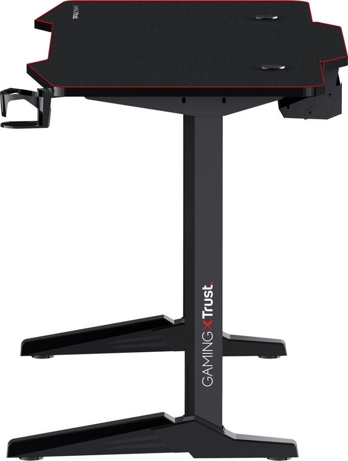 Trust GXT 1175 Imperius Gaming Desk Gaming Bureau Kabelmanagement XL Zwart - Foto 2