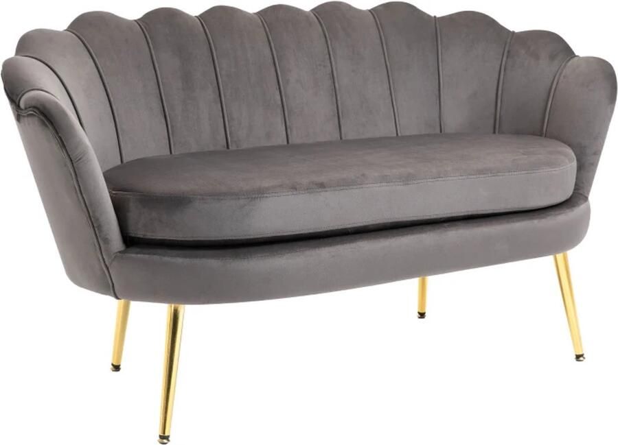TRUUSK 2-zitsbank in stof Zachte en royale kussens Grijs Afmetingen: 133 x 63 x 75 cm