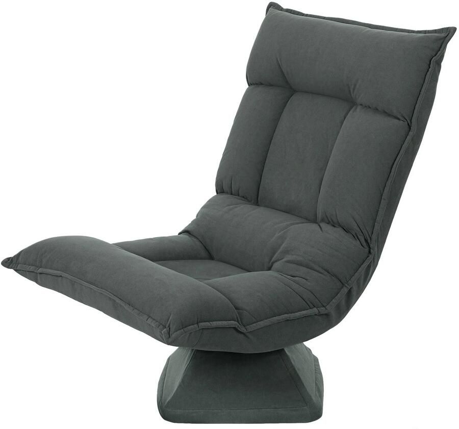 TRUUSK 360° Draaibare Vloerstoel 5-Voudig Verstelbare Rugleuning Opvouwbare Vloersofa Meditatiestoel Luie Sofa voor