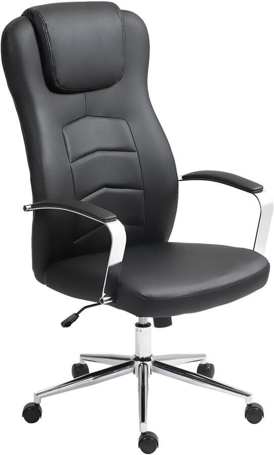 TRUUSK Bureaustoel Met Kantelfunctie Gevoerd en In Hoogte Verstelbaar Draaistoel Met Ligfunctie Tot 120 Kg Belastbaar