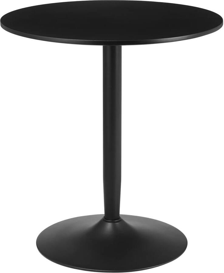 TRUUSK Eettafel Ronde Keukentafel Voor 2 Moderne Eetkamertafel Met Stalen Poot Antislip Voet Ideaal Voor Kleine Ruimtes