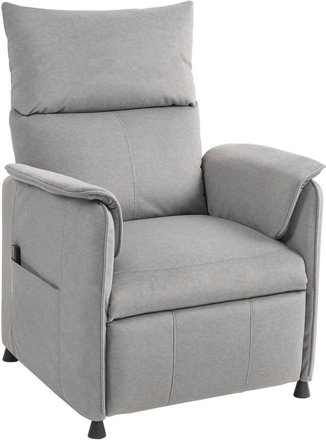 TRUUSK Elektrische Relaxstoel Met Geheugenfunctie Stiller Geluid Verstelbare Ligfunctie Huisdiervriendelijk