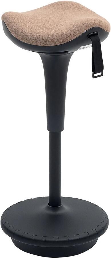 TRUUSK Ergonomische Bureaustoel met Draaifunctie In Hoogte Verstelbaar 360° Draaibaar Voor Kantoor en Studeerkamer Bruin