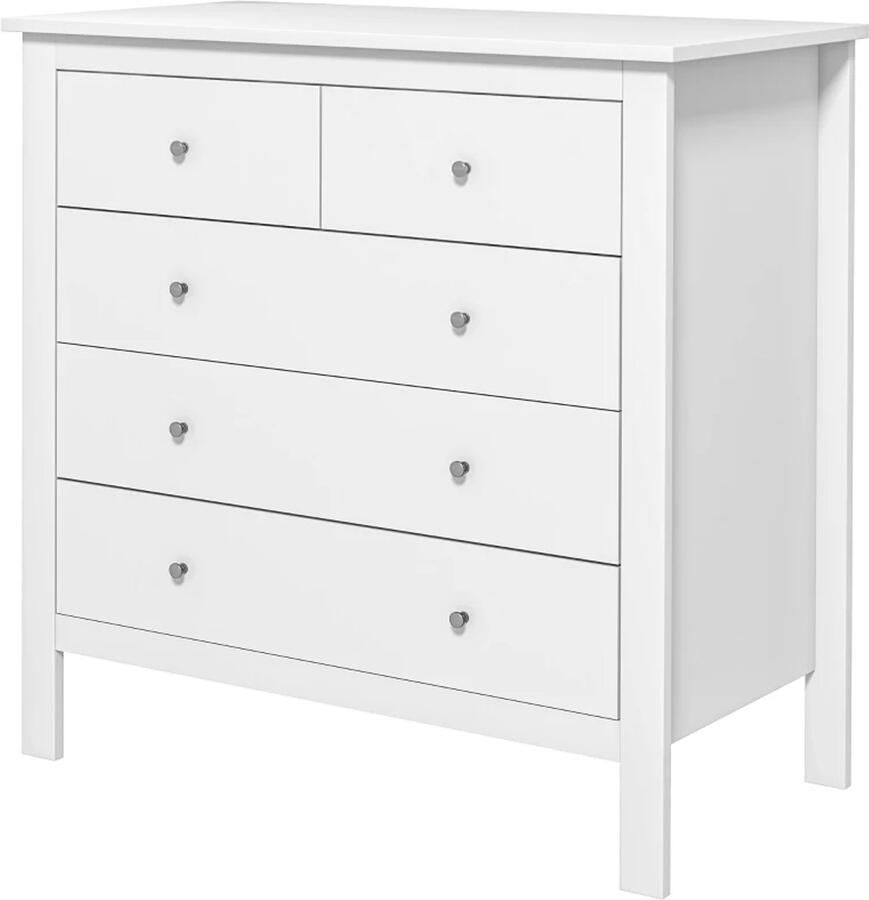 TRUUSK Ladekast en Dressoir Stil Openen sluiten Anti-tip 79 x 39 5 x 80 5 cm Wit