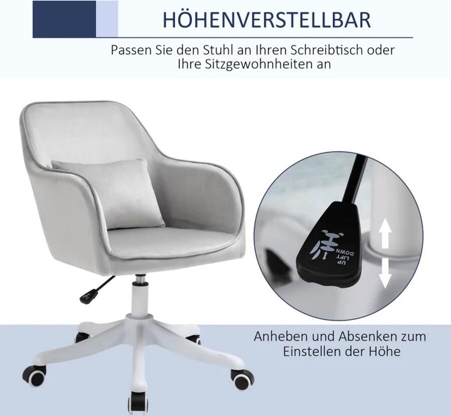 TRUUSK Massage Bureaustoel Met Lendenkussen Ergonomisch Design Verstelbare Hoogte Voor Kantoor en Thuis 55 cm x 65 cm x