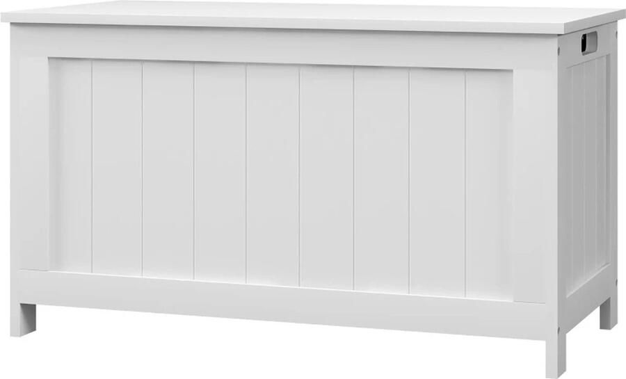TRUUSK Opbergdoos Speelgoedkist MDF 2 Handgrepen 81 X 40 X 46 Cm Wit