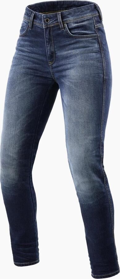 TRUUSK REV'IT! Jeans Marley Ladies SK Mid Blue Used L30 W32 Maat Broek