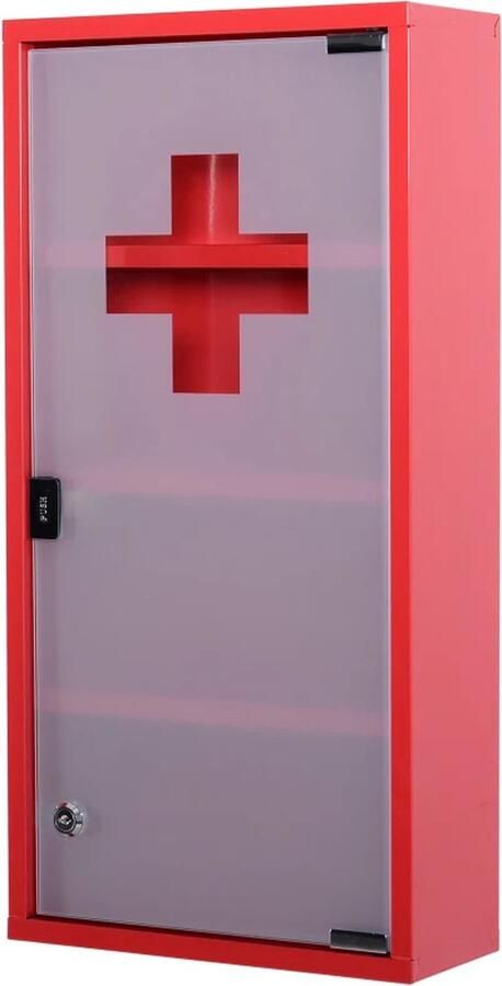 TRUUSK RVS Medicijnkastje EHBO-kastje Met Slot (model 3)