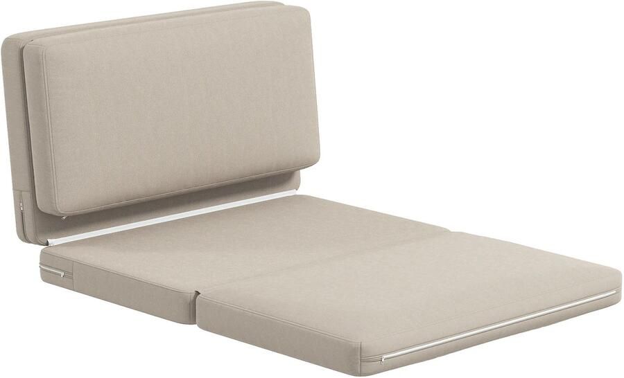 TRUUSK Vloersofa 3-in-1 Opvouwbaar Slaapbank Fluweelachtige Afwerking Tot 240 Kg Belastbaar Voor Slaapkamer en Woonkamer