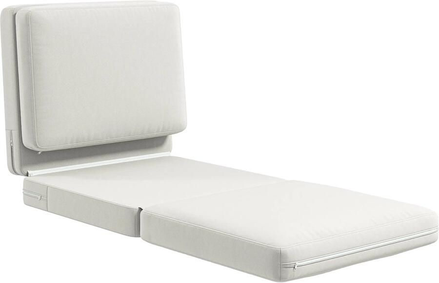 TRUUSK Vloersofa 3-in-1 Opvouwbaar Slaapbank met Fluweelachtige Afwerking Tot 240 kg Belastbaar Voor Slaapkamer en