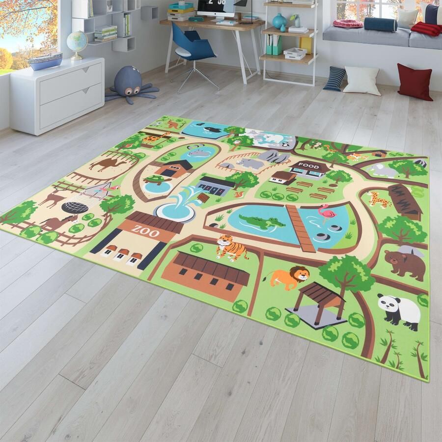 TT Home Kinderkamertapijt tapijt jongen meisje kinderkamertapijt baby antislip straat