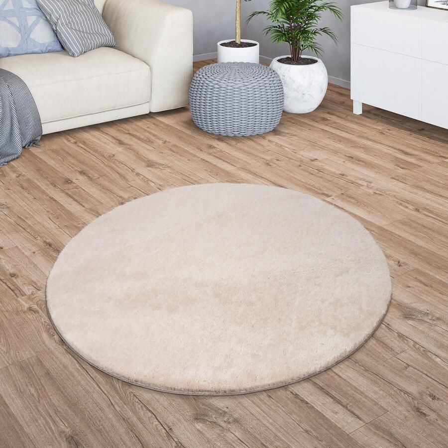 Vloerkleed Woonkamer Laagpolig Eenkleurig Modern Design Wasbaar Geel Gold Crème Maat:60x100 cm - Foto 6