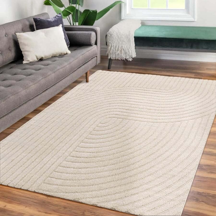 TT Home Woonkamertapijt eetkamer kortpolig Japandi Scandinavisch Boho Arches Soft Uni