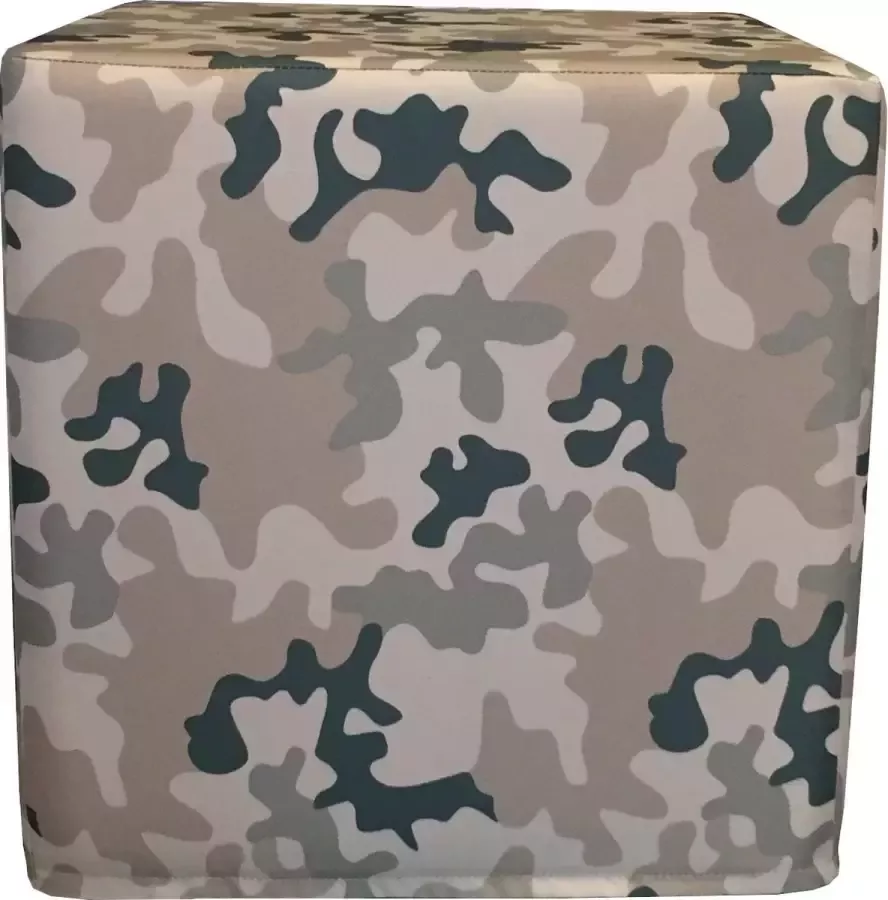 Tubbli Poef camouflage leger print kinder kids 30 centimeter waterproof zeer sterk. Vele kleuren