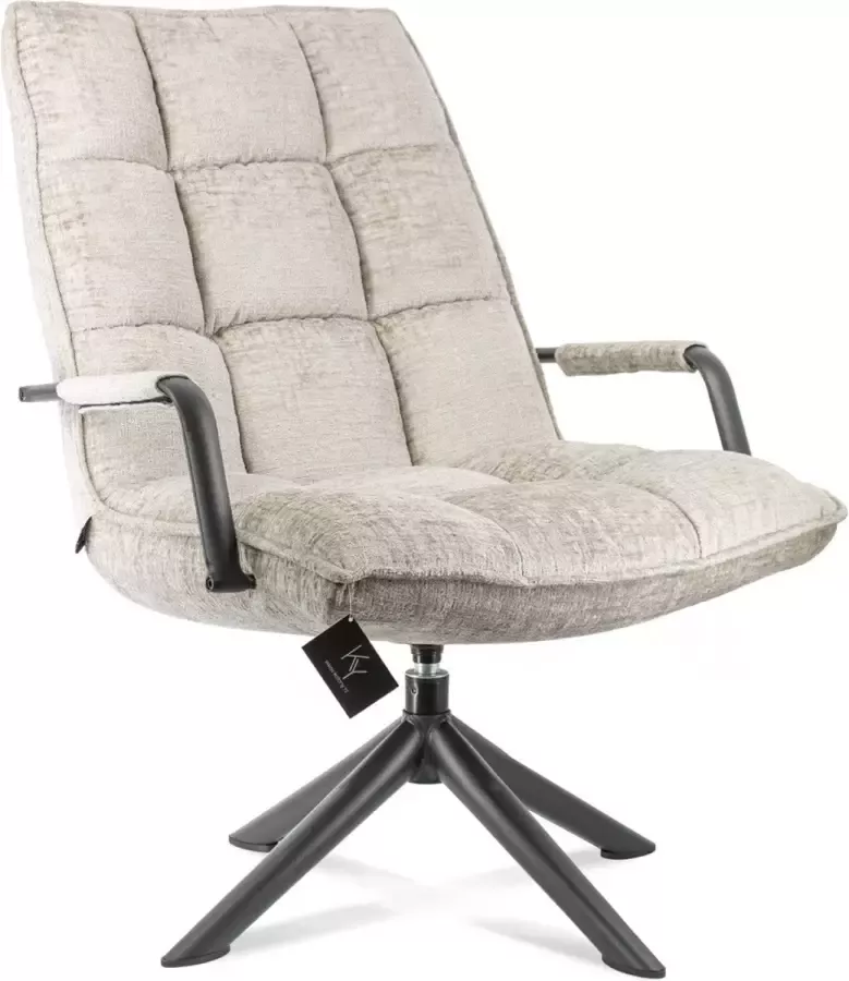Homebound by Kolony HomeBound by KY Draaifauteuil Hidde met armleuning zand draaifauteuil Hidde