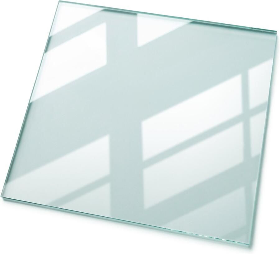 TULUP Tafelblad Glas Gehard Glas 60 cm x 60 cm Transparante Glasplaat Vierkant Tafelblad Glas Gehard Glazen Tafelblad Voor de Eettafel in de Eetkamer Glazen Tafelblad