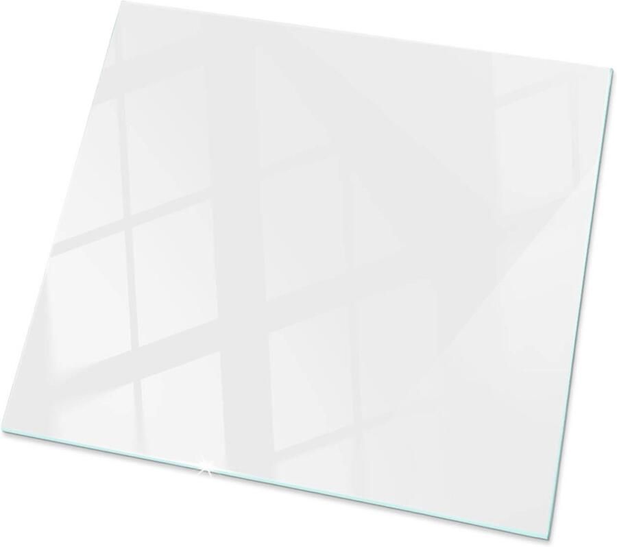 TULUP Tafelblad Glas Kleur Wit Glad Glazen Tafelblad 50 cm x 50 cm Wit Glazen Plaat Vierkant Tafelblad Glas Glazen Tafelblad voor Tuin of Terrastafels Veiligheidsglas