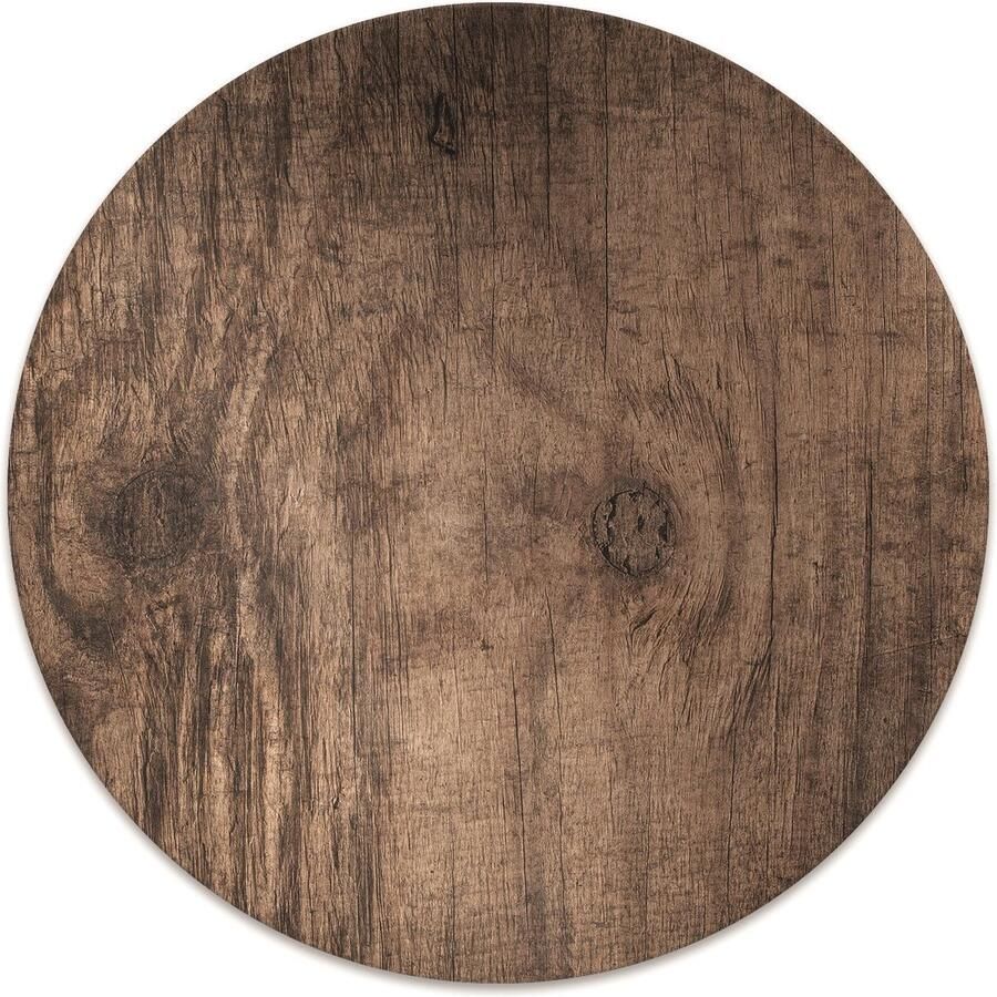 TULUP Vloerbeschermer Hout Bureaustoelmat 100 cm Bruin Vloerbeschermer Bureaustoel Mótif Bureaustoelmat Vloerbeschermer Groot Stoel Mat Werkplekdecoraties