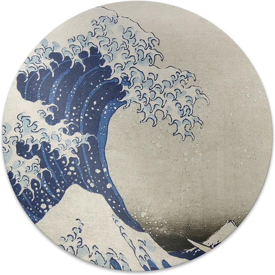 TULUP Vloerbeschermer Japanse Kunst Vloerbeschermer Bureaustoel 100 cm Blauw Bureaustoel Vloerbeschermer Bureaustoel Vloerbeschermer Mótif Vloerbeschermer Computer Stoel Mat Kantoordecoraties