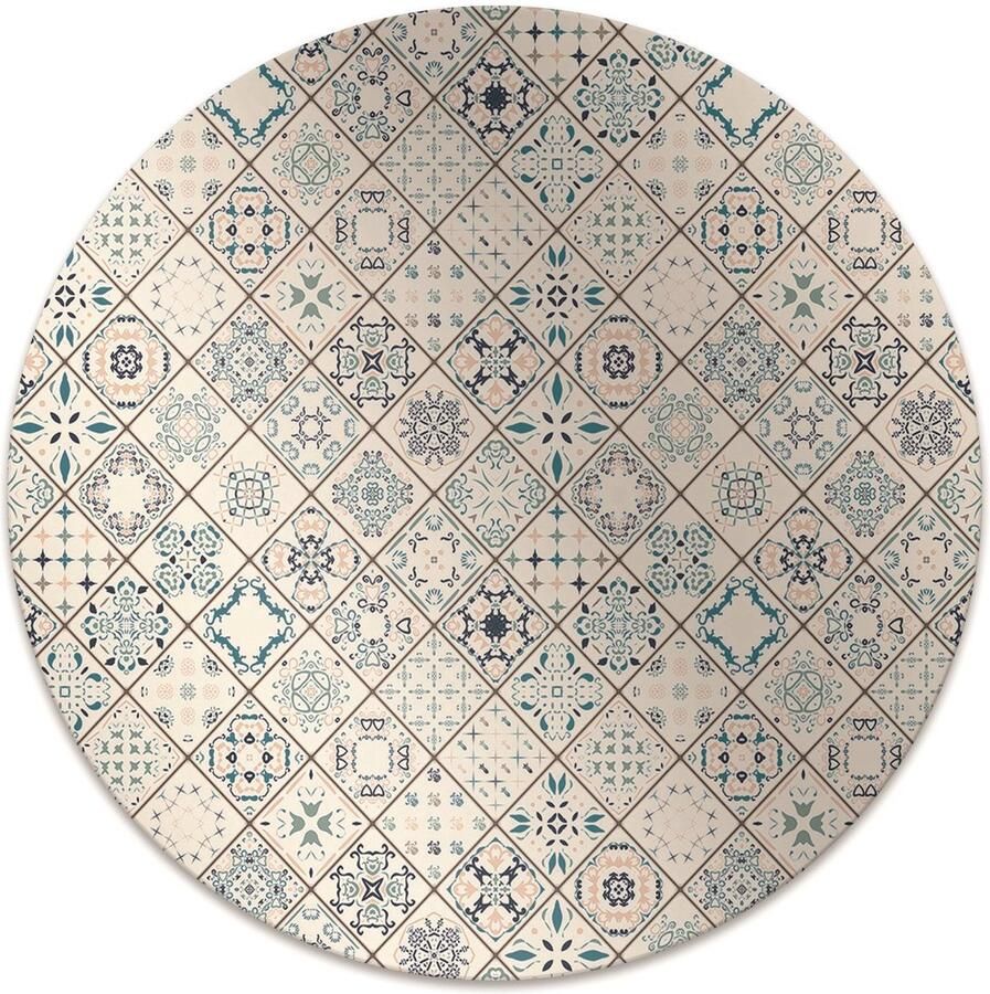 TULUP Vloerbeschermer Samenstelling Van Tegels Vloerbeschermer Pvc 100 cm Groente Motif Vloerbeschermer Bureau Stoel Mat Vloerbeschermer Vinyl Computer Stoel Mat Kantoordecoraties