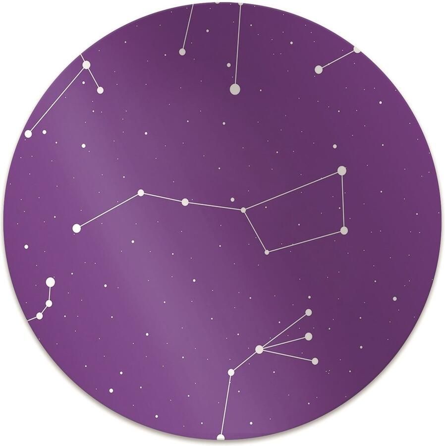 TULUP Vloerbeschermer Sterrenhemel Vloerbeschermer Tapijt 100 cm Paars Stoel Mat Bureaustoelmat Pvc Vloerbeschermer Stoel Mat Kantoordecoraties