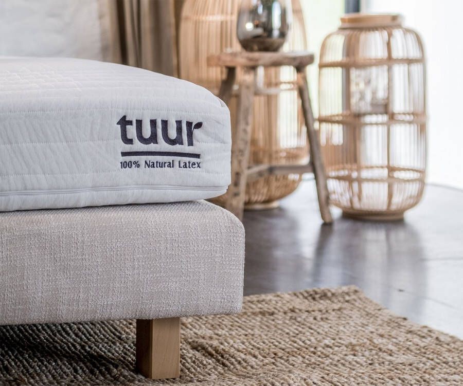 Tuur Original Plus Eenpersoonsmatras 140x220 100% Na latex 120 Nachten Proef Dual Comfort Paardenhaar en Hennep