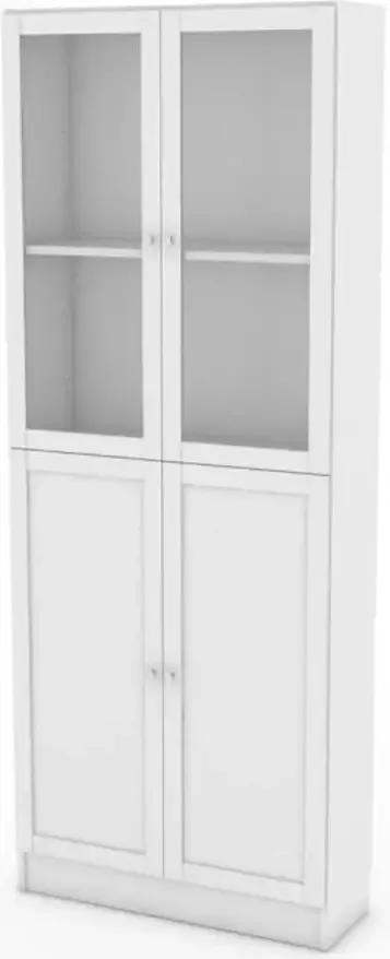 Hioshop Base kast 4 deuren wit. - Foto 2