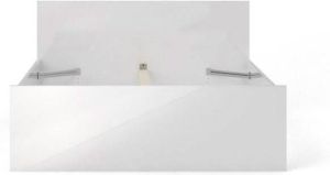 Hioshop Nada bed 140*190 cm wit hoogglans.