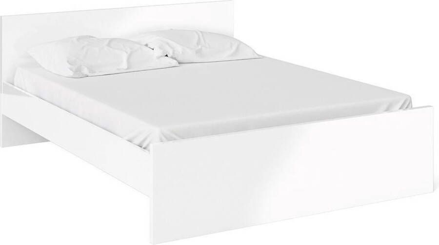 Tvilum Nada bed Tweepersoonsbed voor boxmatras 160x200 cm wit hoogglans