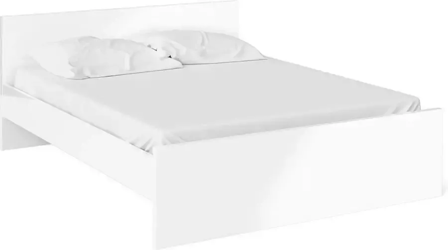 Tvilum Nada bed Tweepersoonsbed voor boxmatras 160x200 cm wit hoogglans