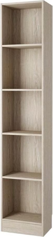 Hioshop Base kast A 4 planken eiken decor.