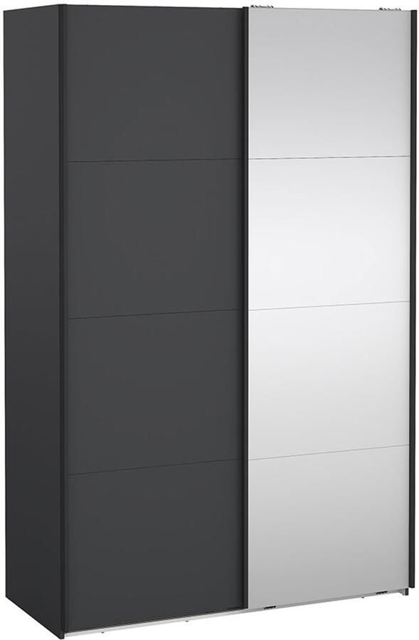 Tvilum Bergamo schuifdeurkast 2 deuren 140x220cm mat grijs