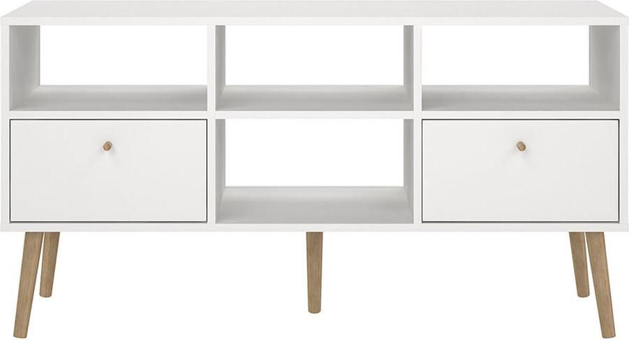 Tvilum Bodo TV-meubel 2 lades 4 planken wit
