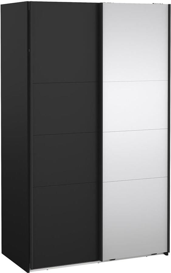 Tvilum Catania schuifdeurkast 2 deuren 120x200cm mat zwart