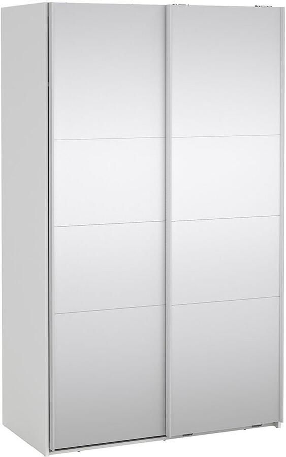 Tvilum Catania schuifdeurkast 2 deuren met spiegel 120x200cm wit